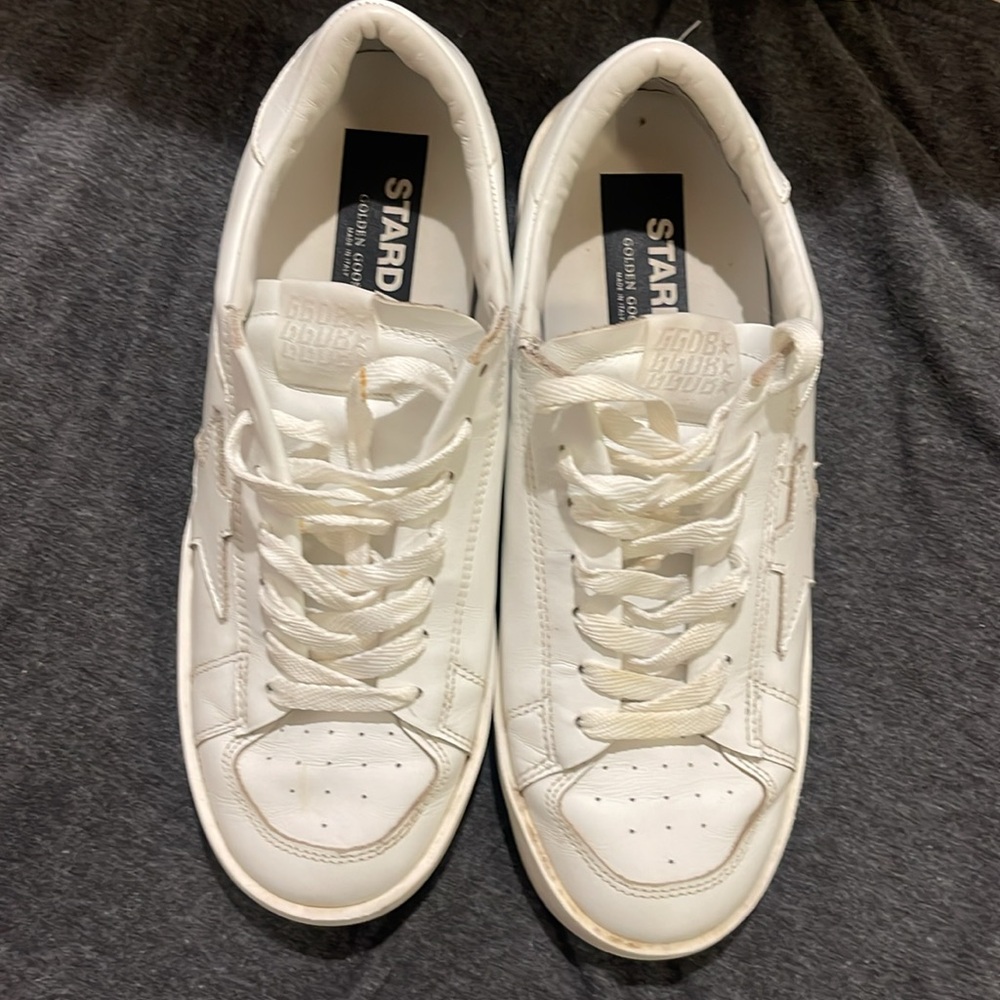 Golden Goose White Leather Sneakers - Picture 12 of 17